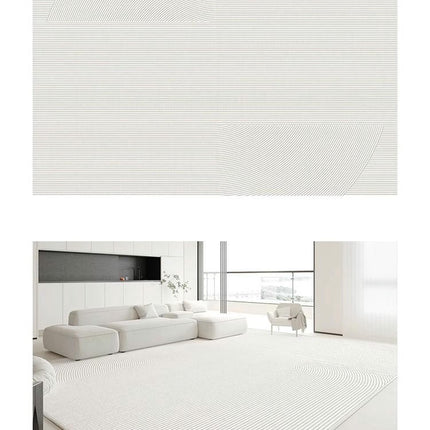 Solid Area Rug Soft Low-Pile Modern Area Rugs Non-Slip Indoor Carpet for Living Room