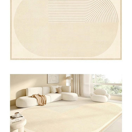Solid Area Rug Soft Low-Pile Modern Area Rugs Non-Slip Indoor Carpet for Living Room 1