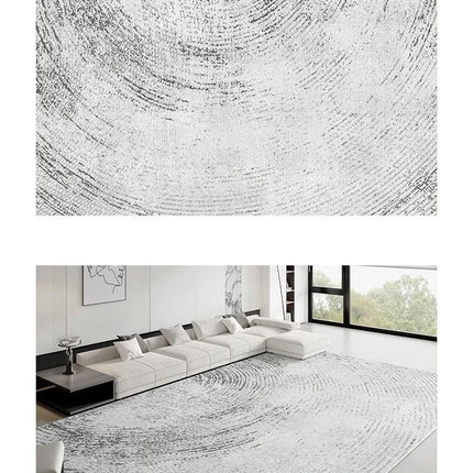 Solid Area Rug Soft Low-Pile Modern Area Rugs Non-Slip Indoor Carpet for Living Room