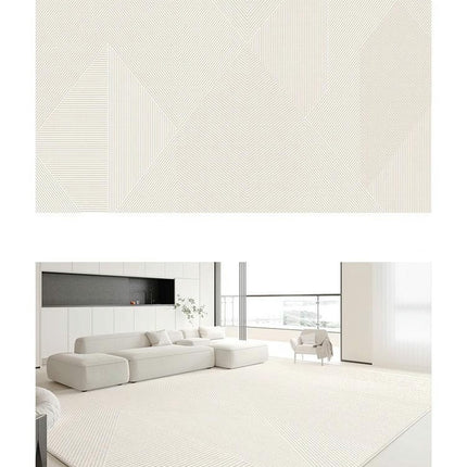 Solid Area Rug Soft Low-Pile Modern Area Rugs Non-Slip Indoor Carpet for Living Room 1
