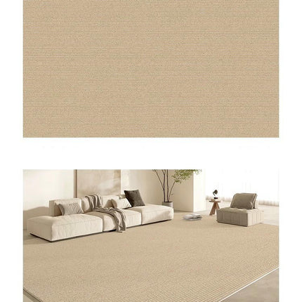 Solid Area Rug Soft Low-Pile Modern Area Rugs Non-Slip Indoor Carpet for Living Room