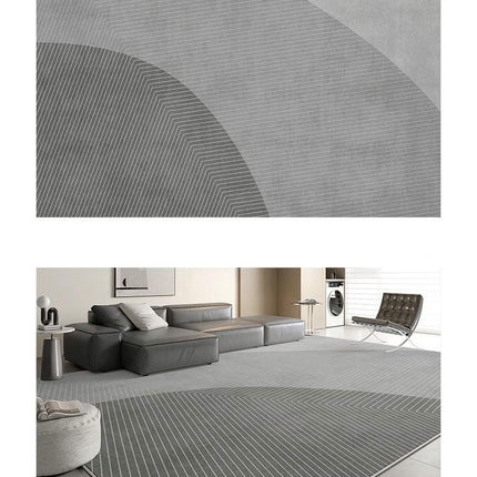 Solid Area Rug Soft Low-Pile Modern Area Rugs Non-Slip Indoor Carpet for Living Room 1