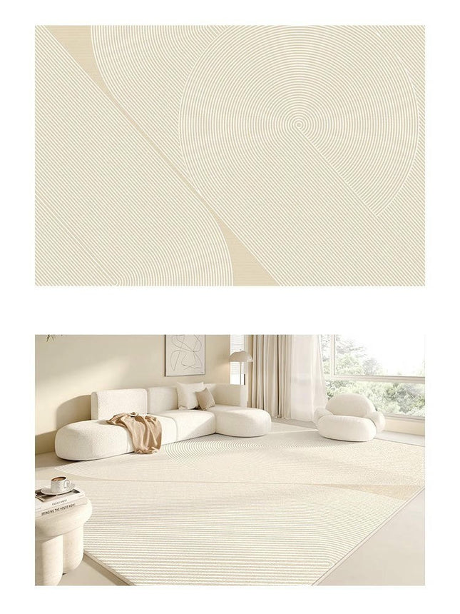 Solid Area Rug Soft Low-Pile Modern Area Rugs Non-Slip Indoor Carpet for Living Room 1