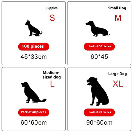 Pet Urine Pads-Leak-proof Urine Pads for Dogs Quick Absorption 6-layer Urine Training Pads