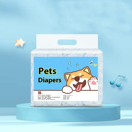 Dog Diapers Female, Disposable Dog Diapers, Cat Diapers for Female Cats, Puppy Diapers 10pcs
