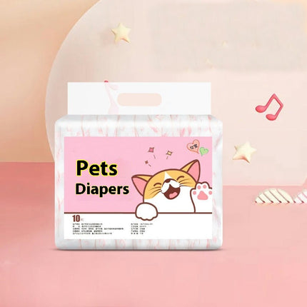 Dog Diapers Pet Care Disposable Female Dog Diapers Absorbent with Leak Proof Fit 10 Count