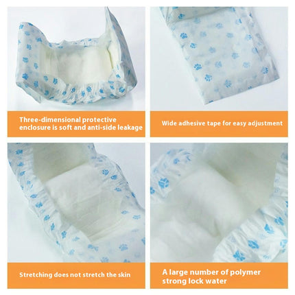 Disposable Dog Diaper Liners Booster Pads for Male and Female Dogs, 12 Comfort Dog Diapers