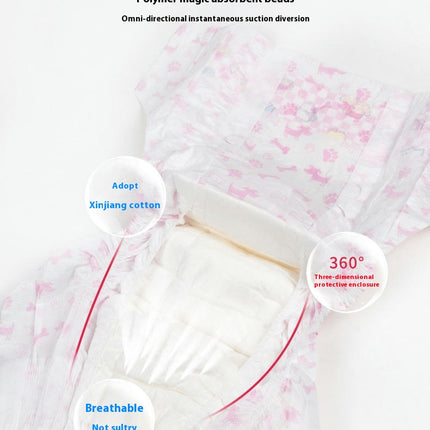 Comfortable Dog Diapers - 10 Pack Super Absorbent Disposable Dog Diapers for Dog Incontinence