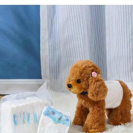 Pet Soft Disposable Male Dog Wraps-Dog Diapers for Male Dogs, Puppy Diapers 10 /12pcs
