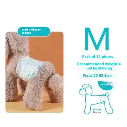Dog Disposable Diapers - Female Dog Diapers Super Protection for Urinating or Incontinence Dog Diapers