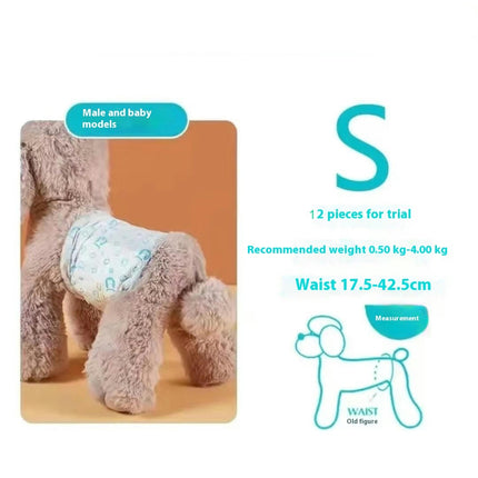 Dog Disposable Diapers - Female Dog Diapers Super Protection for Urinating or Incontinence Dog Diapers