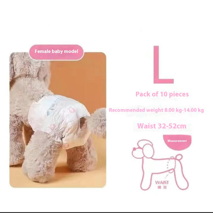 Dog Disposable Diapers - Female Dog Diapers Super Protection for Urinating or Incontinence Dog Diapers