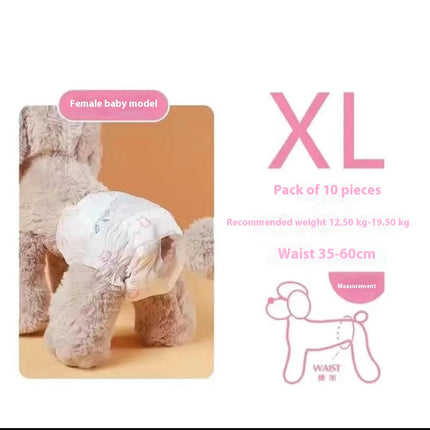 Dog Disposable Diapers - Female Dog Diapers Super Protection for Urinating or Incontinence Dog Diapers