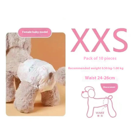 Dog Disposable Diapers - Female Dog Diapers Super Protection for Urinating or Incontinence Dog Diapers