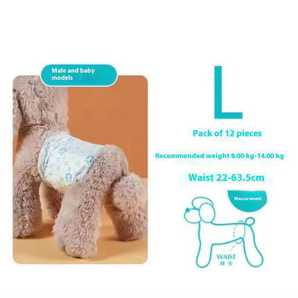 Dog Disposable Diapers - Female Dog Diapers Super Protection for Urinating or Incontinence Dog Diapers
