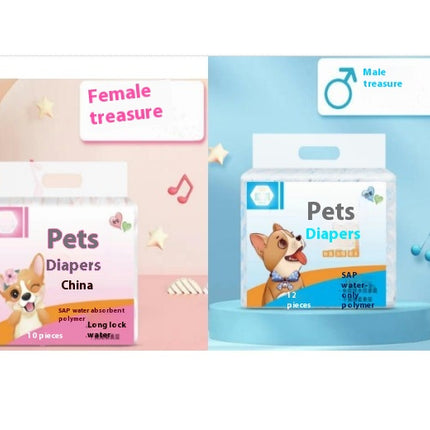 Dog Disposable Diapers - Female Dog Diapers Super Protection for Urinating or Incontinence Dog Diapers