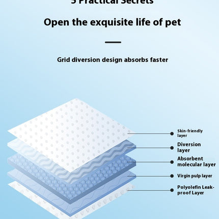 Dog Disposable Training Pad-Super Absorbent and Leak-proof Potty Pad