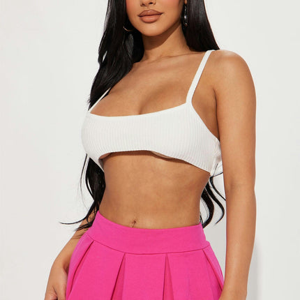Women's High Waist A-Line Mini Skirt Short Pleated Skirt