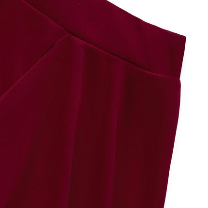 Women A-Line High Waist Midi Skirt Flowy Swing Ruffle Casual Long Skirts
