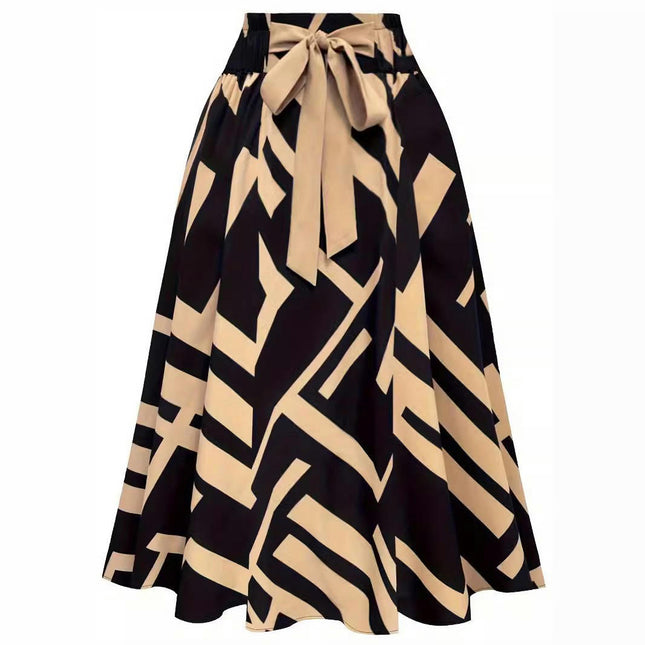 Women's Flowy Skirt Summer Pleated High Waisted Casual Long Skirts