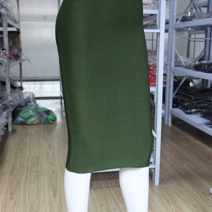 Women's Bandage Skirt High Waist Bodycon Midi Pencil Skirt