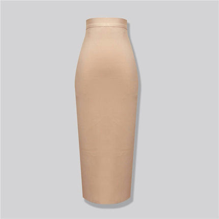 Women's High Waist Pencil Skirt Bandage Bodycon Midi Skirt