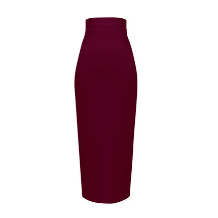 Women's High Waist Pencil Skirt Bandage Bodycon Midi Skirt