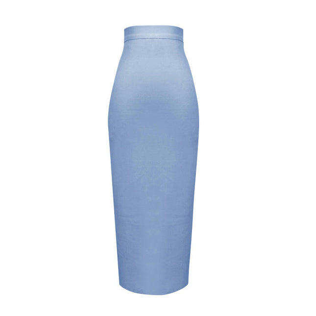 Women's High Waist Pencil Skirt Bandage Bodycon Midi Skirt