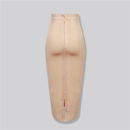 Women's High Waist Pencil Skirt Bandage Bodycon Midi Skirt