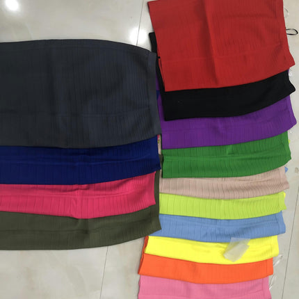 Women's Bodycon Midi Skirt High Waist Elastic Bandage Pencil Skirt