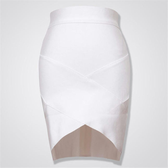 Women's Bodycon Mini Skirt High Waist Elastic Bandage Skirt