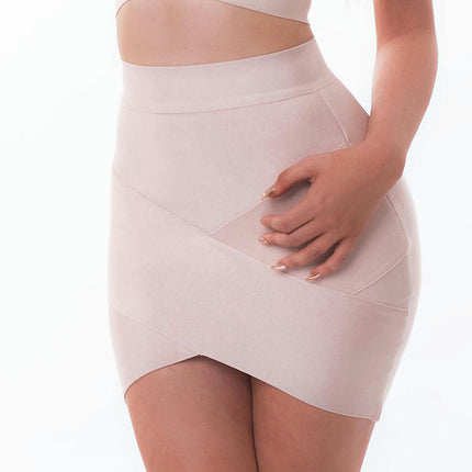 Women's Bodycon Mini Skirt High Waist Elastic Bandage Skirt