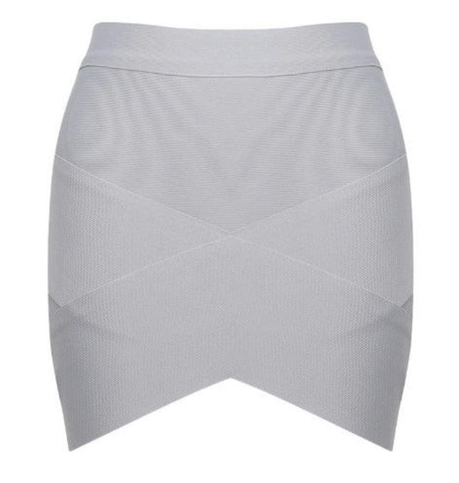 Women's Bodycon Mini Skirt High Waist Elastic Bandage Skirt