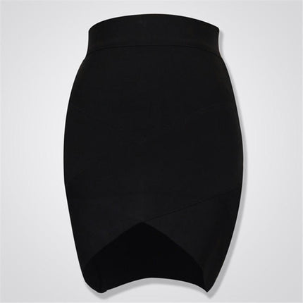 Women's Bodycon Mini Skirt High Waist Elastic Bandage Skirt