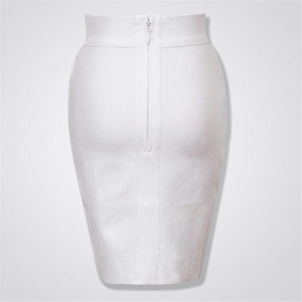 Women's Bodycon Mini Skirt High Waist Elastic Bandage Skirt