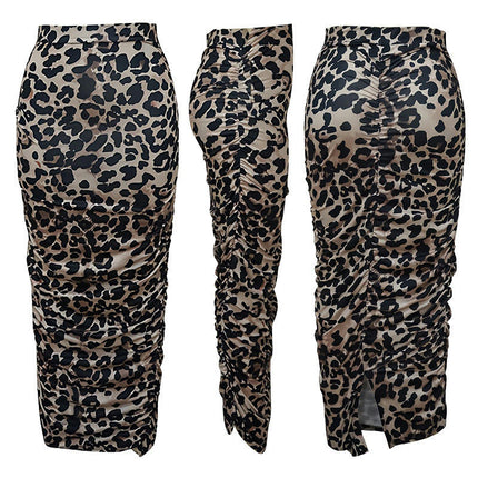 Women's High Waist Ruched Bodycon Party Club Night Out Maxi Long Pencil Skirts