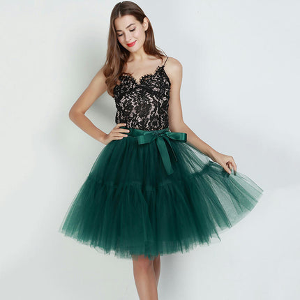 Womens Tulle Skirt A Line Tutu Skirts Adult Layered Prom Party Short Skirt