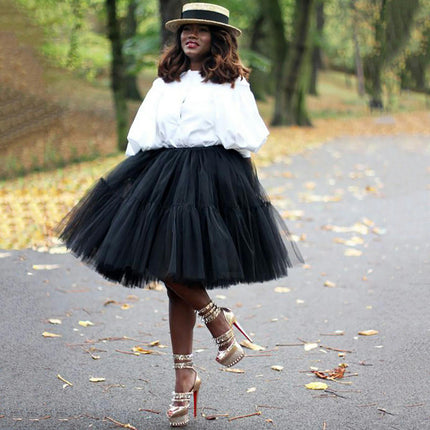 Womens Tulle Skirt A Line Tutu Skirts Adult Layered Prom Party Short Skirt