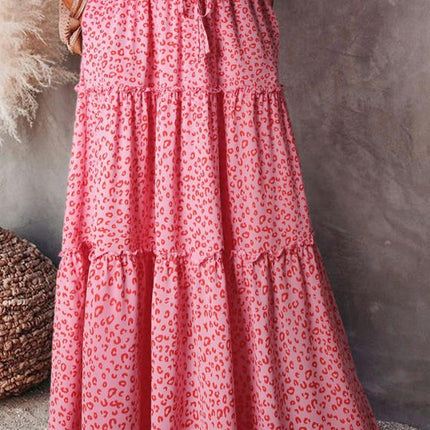 Women's Summer Bohemian Long Skirts Flowy High Waist A Line Maxi Skirts