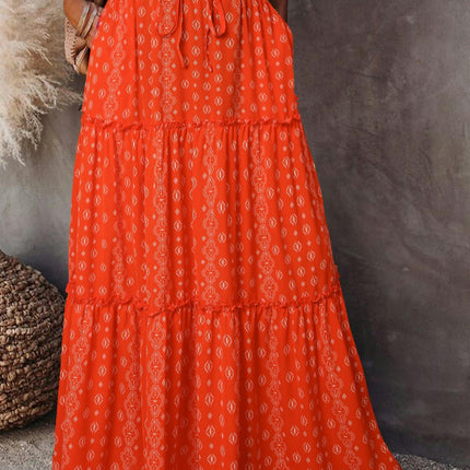 Women's Summer Bohemian Long Skirts Flowy High Waist A Line Maxi Skirts