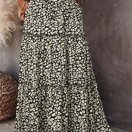 Women's Summer Bohemian Long Skirts Flowy High Waist A Line Maxi Skirts