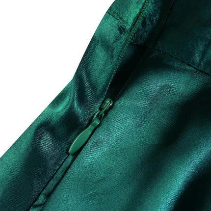 Women Satin Long Skirt Elegant High Waist Cocktail Party Wedding Flared A-Line Maxi Skirts