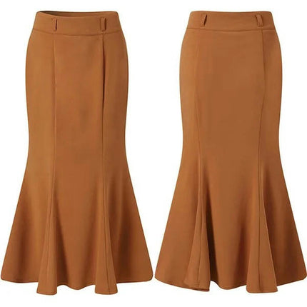 Women's Bodycon Stretchy High Waist Party Fishtail Mermaid Long Skirt