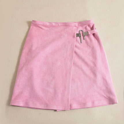 Women's High Waist Slit Wrap Short Skirt Sexy Stretch Bodycon Mini Skirts
