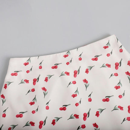 Women's Floral Print Maxi Skirt High Waist A-Line Boho Long Skirt