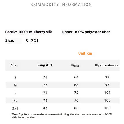 Womens Floral Print Skirt High Waist Silk Skirt Casual Mid-Length A Link Skirts