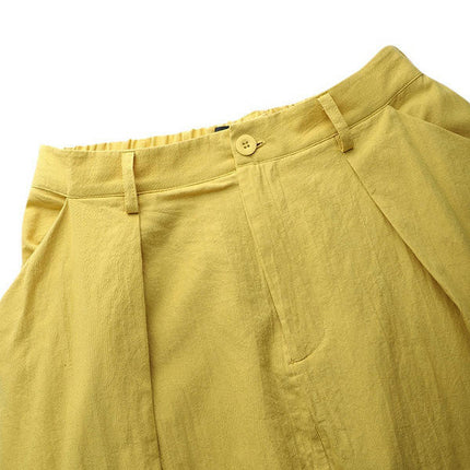 Women's Casual A-Line Skirt High Waist Maxi Skirts with Pockets