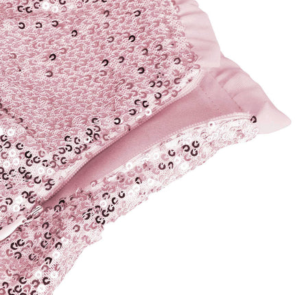 Women Sequin Skirt Sparkly High Waist Ruffle Flowy Shiny Mini Short Skirts