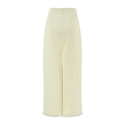 Women's Split Bodycon Maxi Skirt High Waisted Pencil Long Skirts