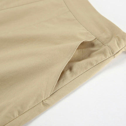 Women's Cotton High Waist Skirts Flared A Line Swing Midi Skirt